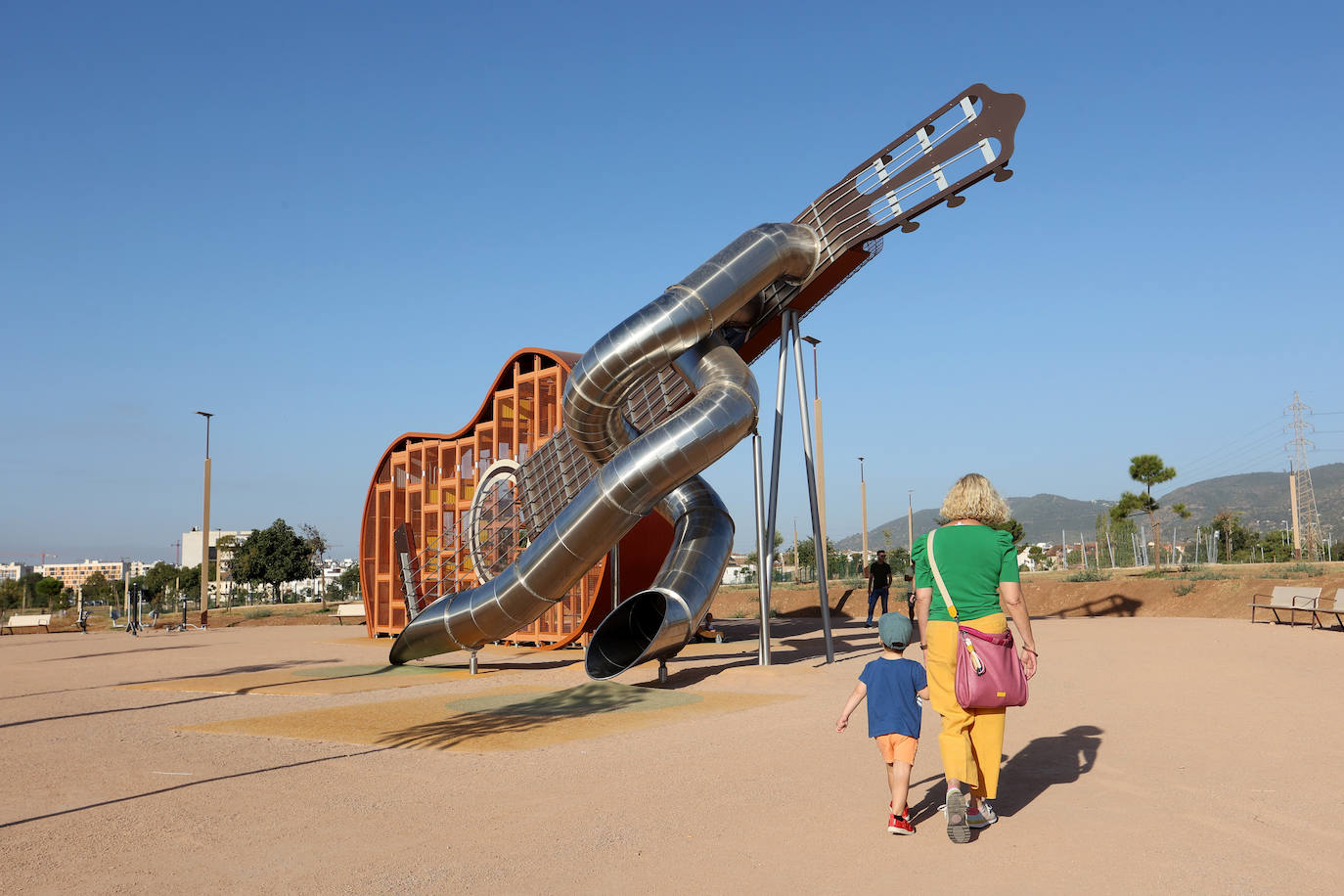 El flamenco tobogán que hace las delicias de los más pequeños en Córdoba