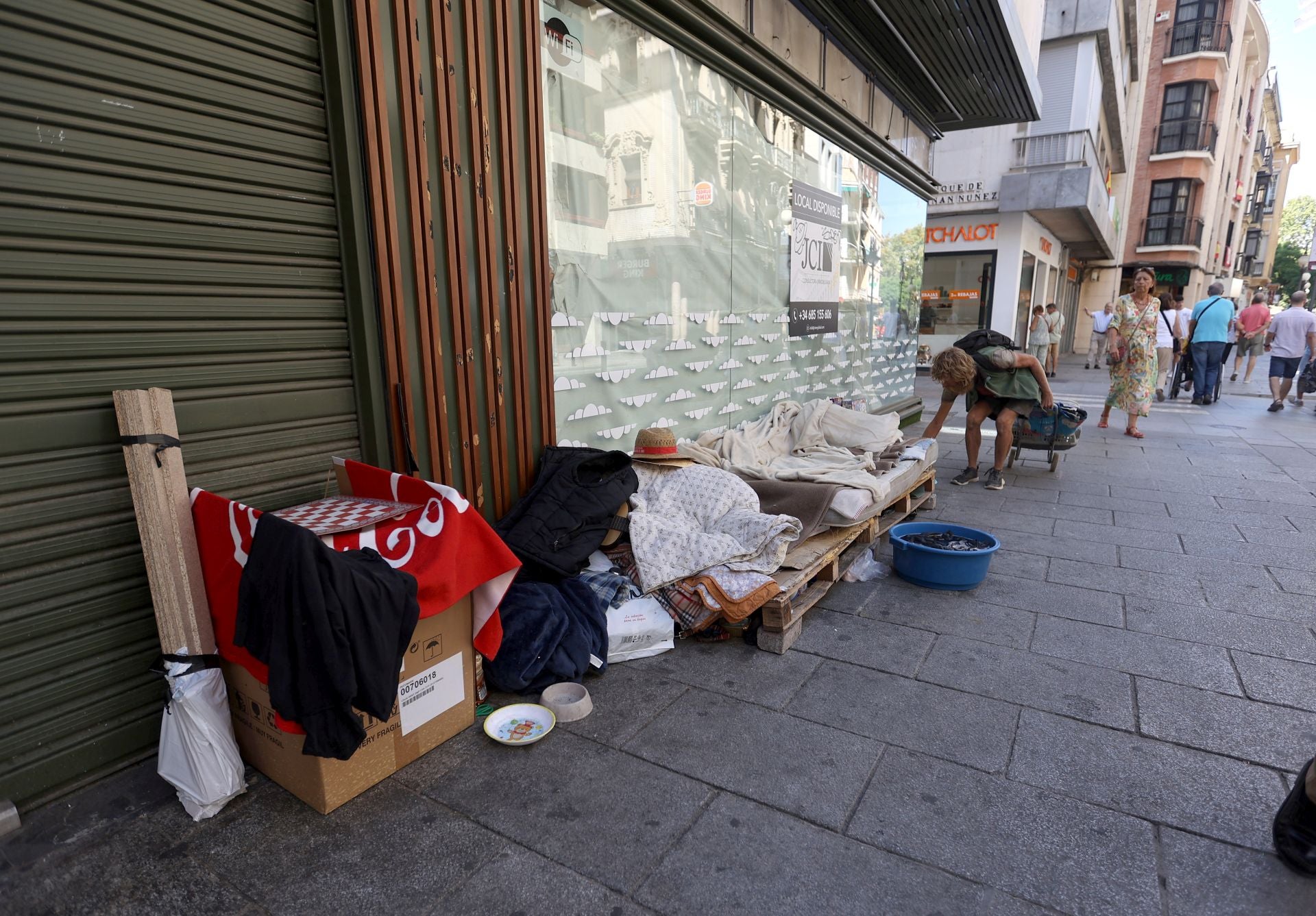 Fotos: los asentamientos de personas sin techo en el Centro de Córdoba