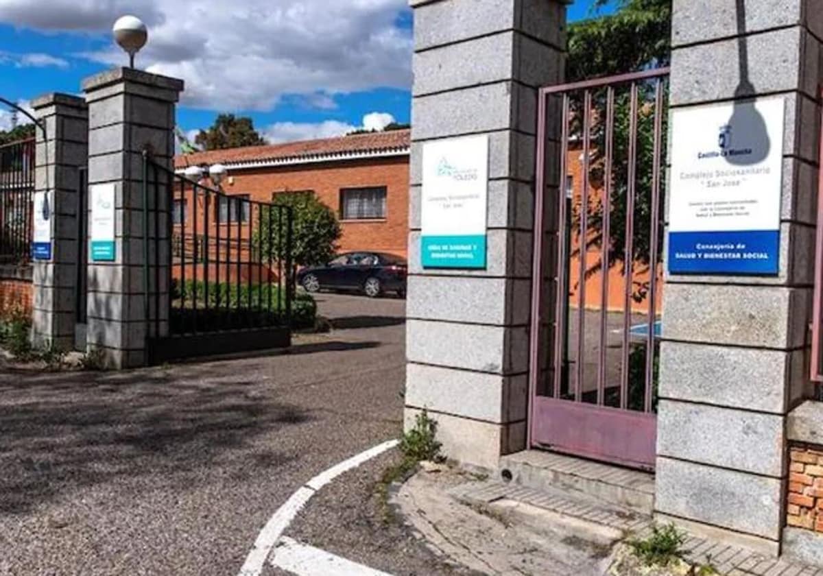 Entrada a la Residencia Asistida 'San José' de Toledo, dependiente de la Diputación de Toledo