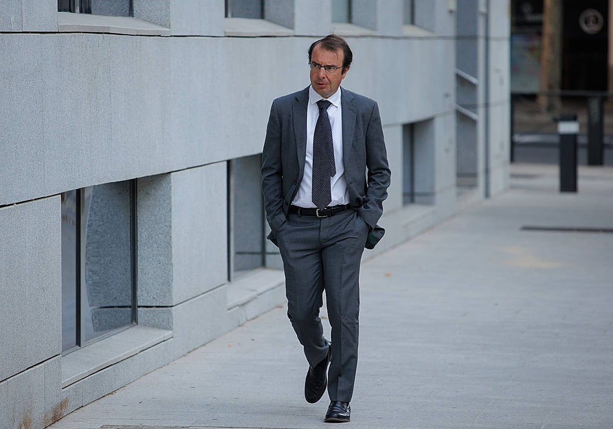 El exsecretario general de Puertos del Estado, Álvaro Sánchez Manzanares, a su llegada para declarar