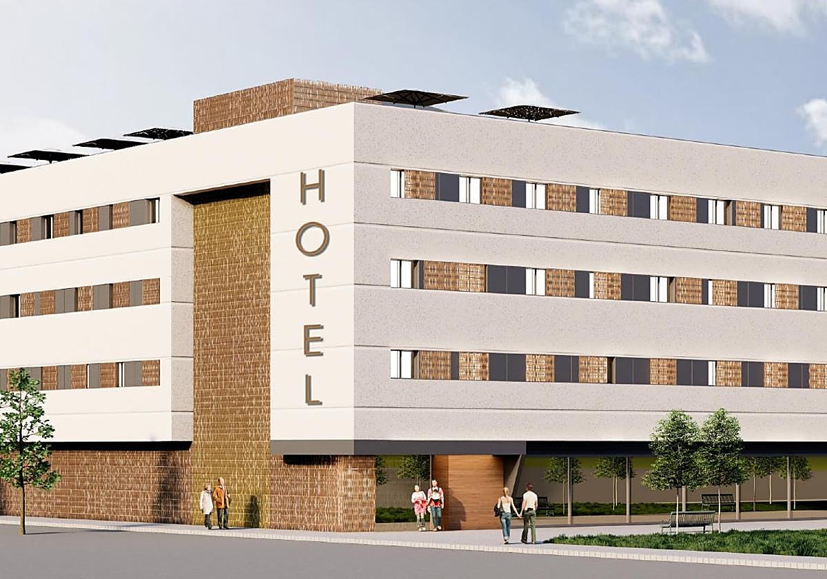 Infografía del nuevo hotel que se levantará en Campo de la Verdad