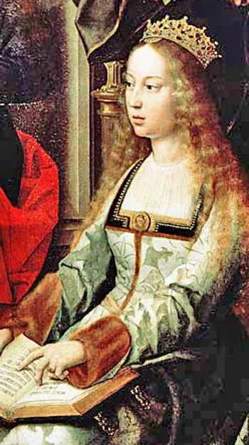 Isabel I de Castilla representada en el cuadro llamado la Virgen de la mosca