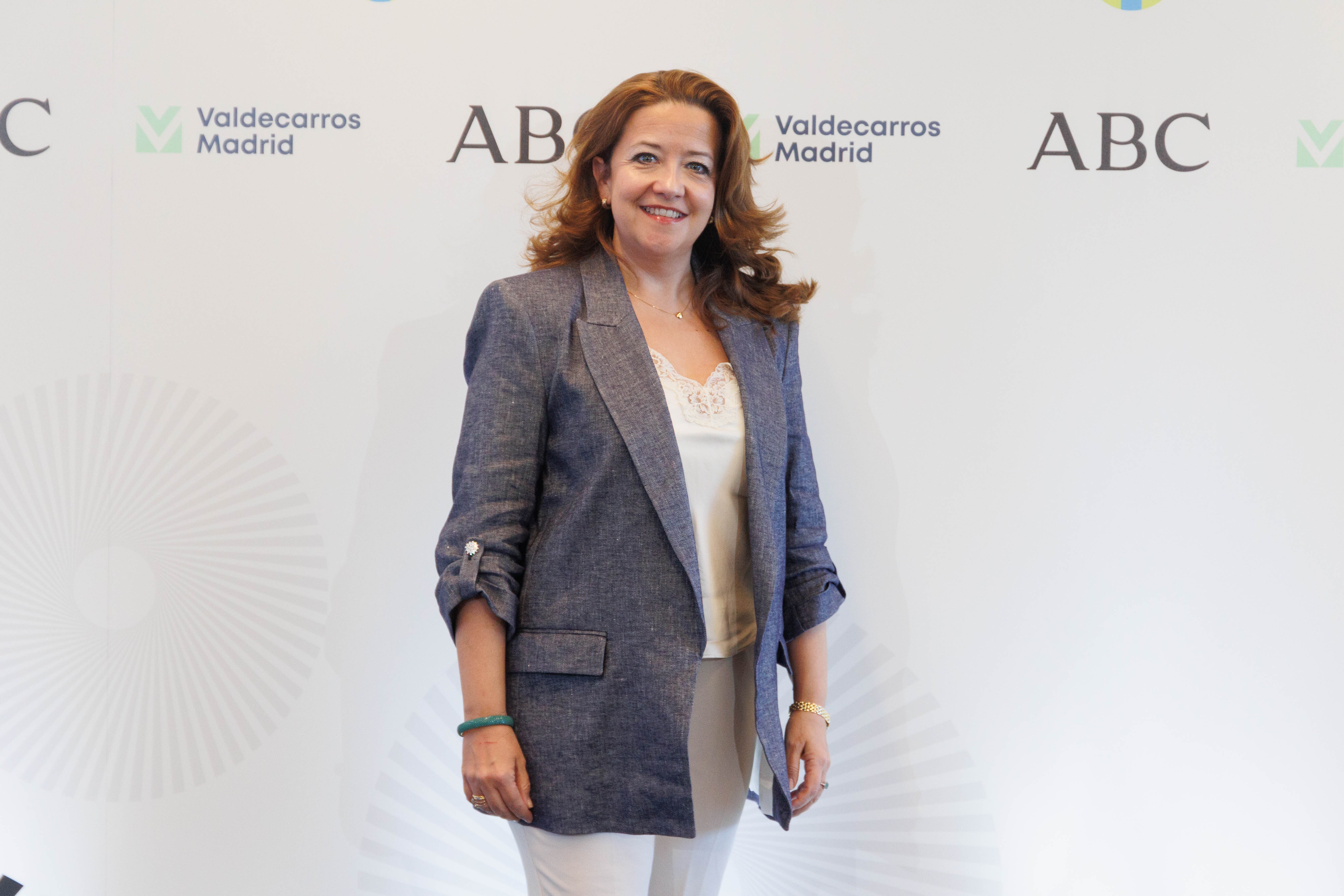 La consejera de Sanidad de la Comunidad de Madrid, Fátima Matute, a su llegada al Foro ABC