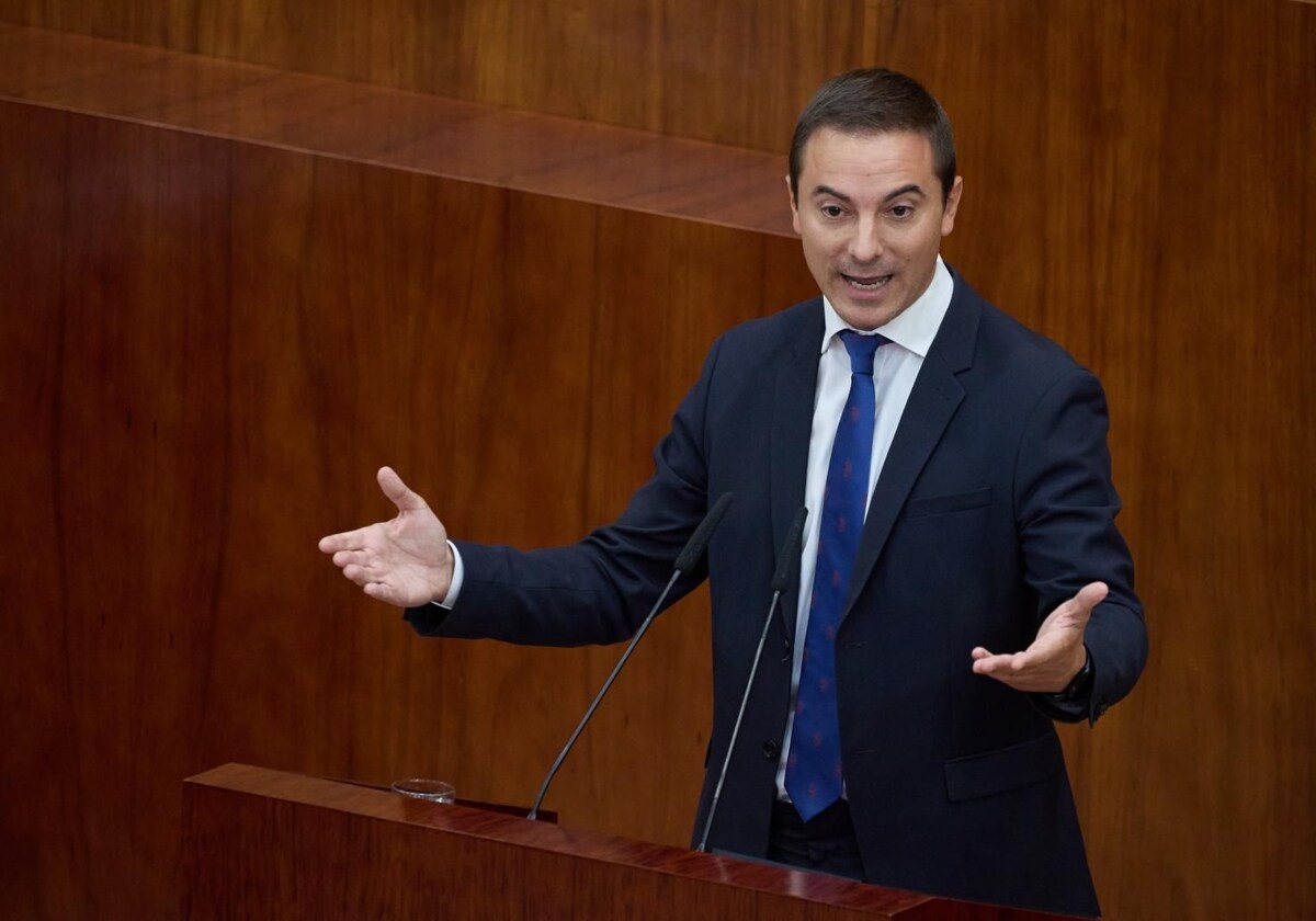 El portavoz socialista en la Asamblea de Madrid, Juan Lobato