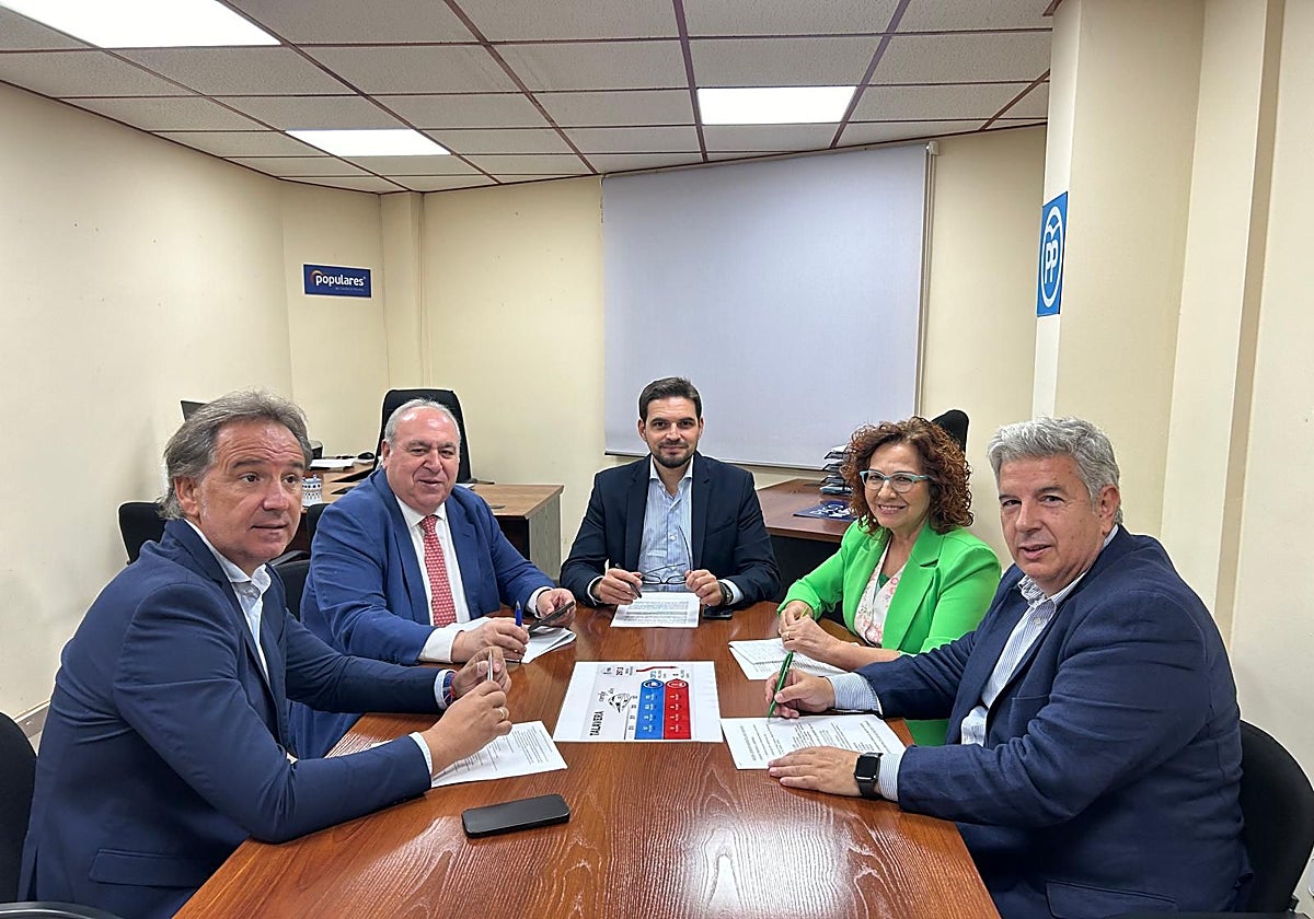 Senadores del PP de Toledo y el portavoz del PP en las Cortes regionales