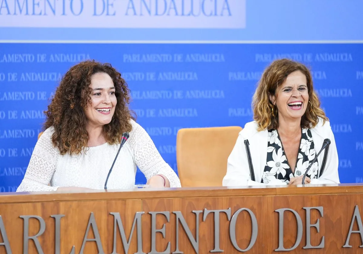 Las diputadas de Por Andalucía, Inma Nieto y Esperanza Gómez