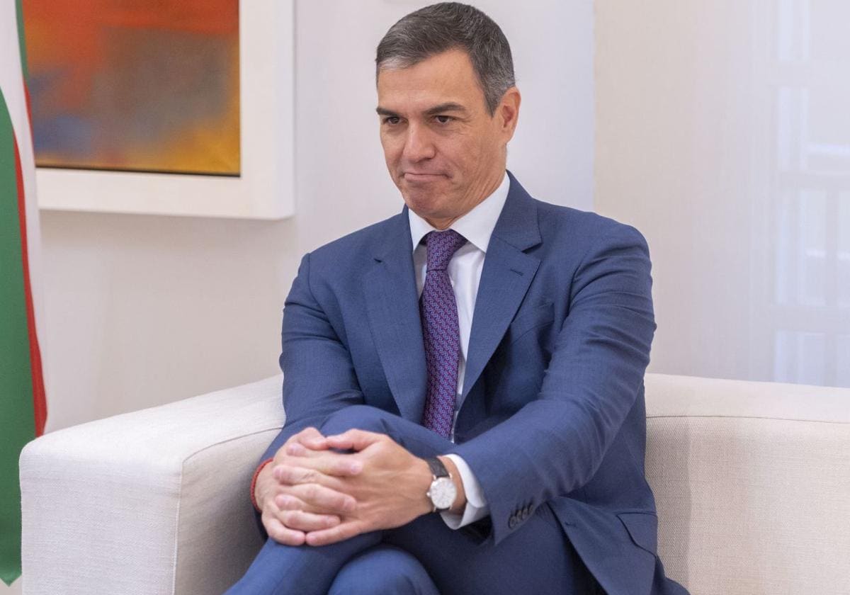 Pedro Sánchez, durante la ronda con los presidentes autonómicos.