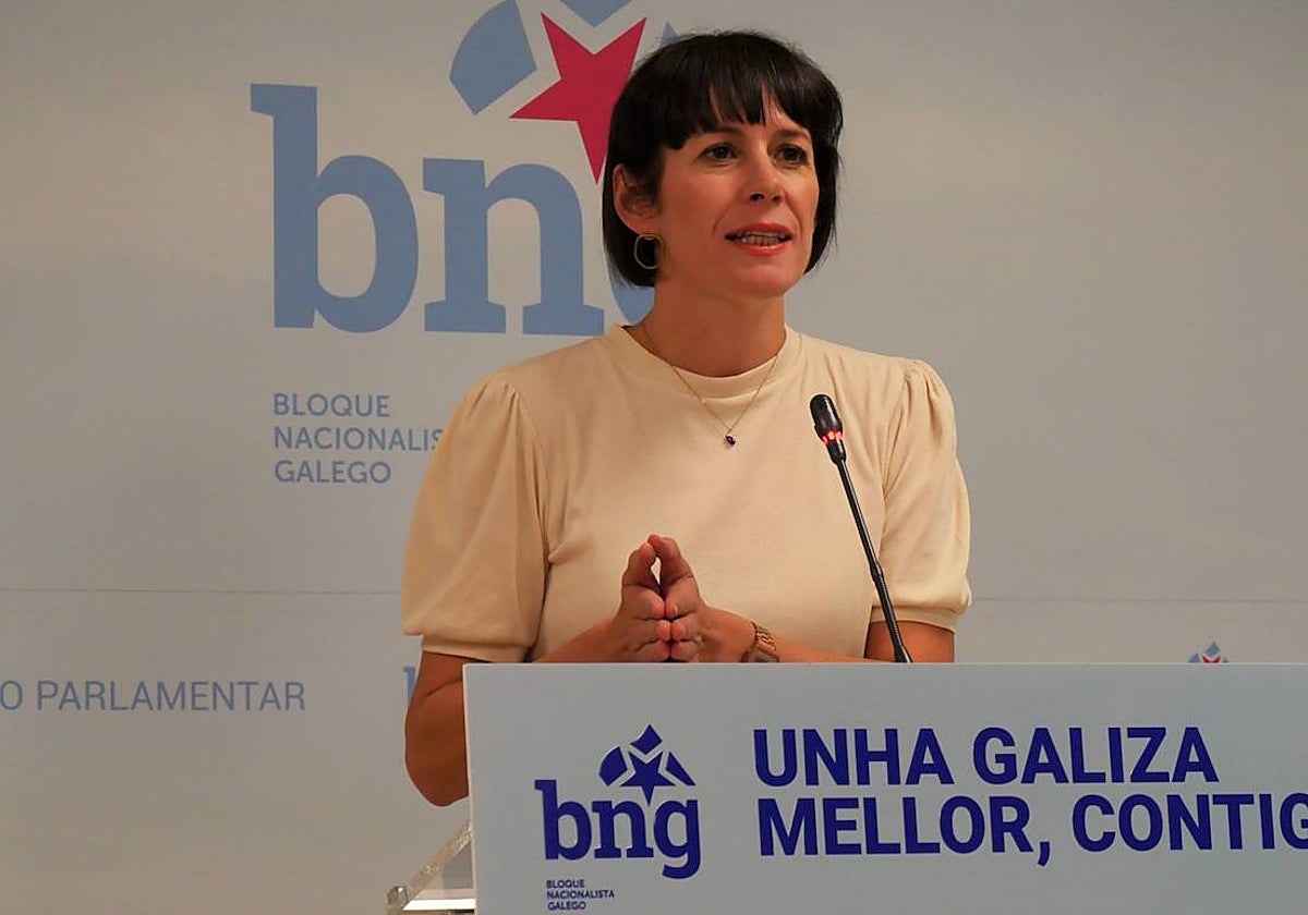 La portavoz nacional del BNG, Ana Pontón