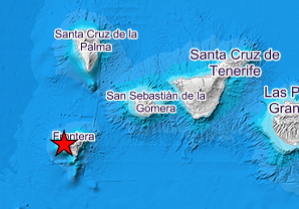 El epicentro del terremoto ha sido localizado en Frontera, El Hierro