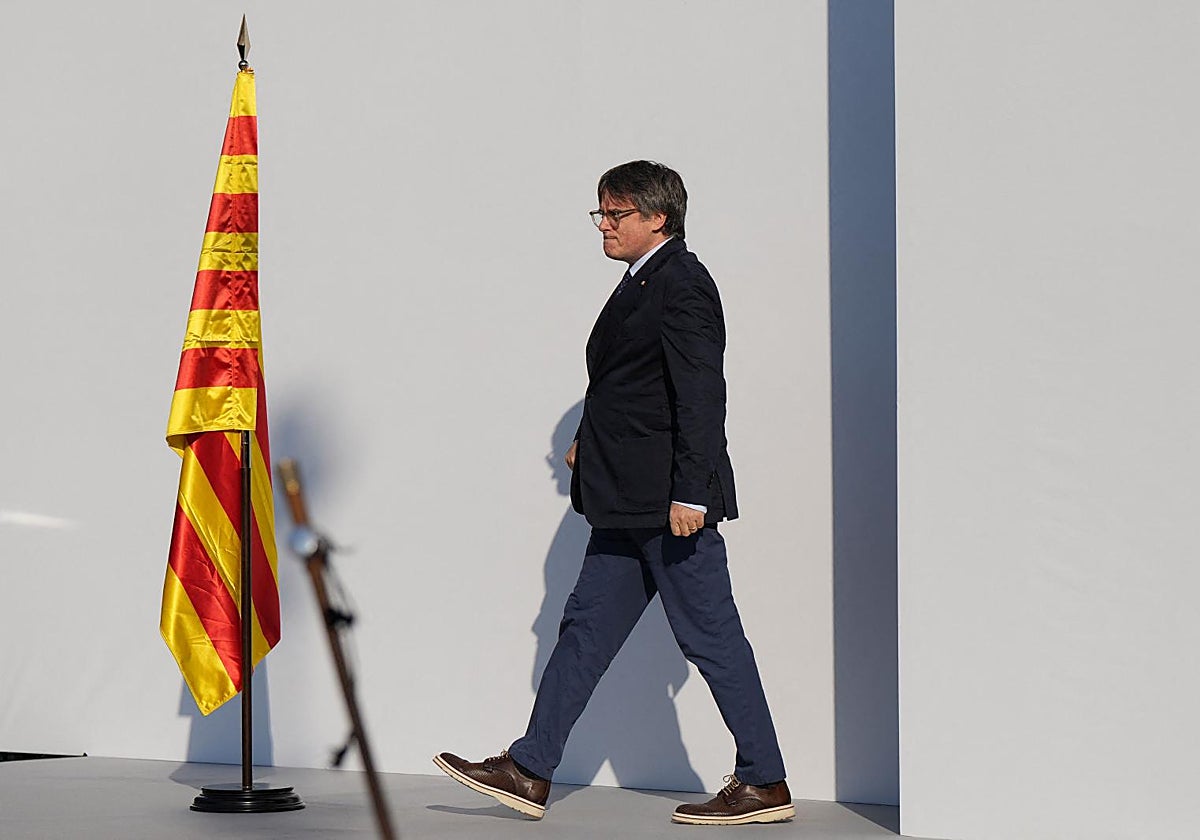 Puigdemont, en su aparición en Barcelona el 8 de agosto