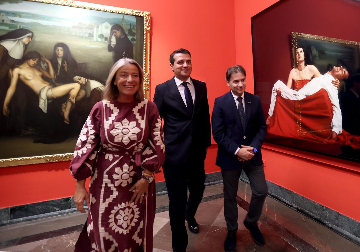 El alcalde, el viernes en la inauguración de la muestra 'Romero de Torres, pintor de la modernidad'