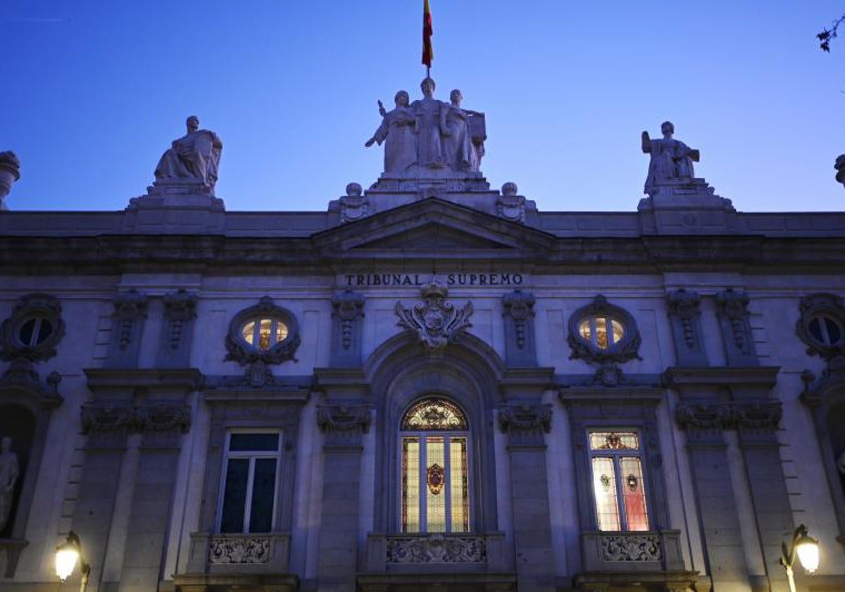 Fachada del Tribunal Supremo, en Madrid