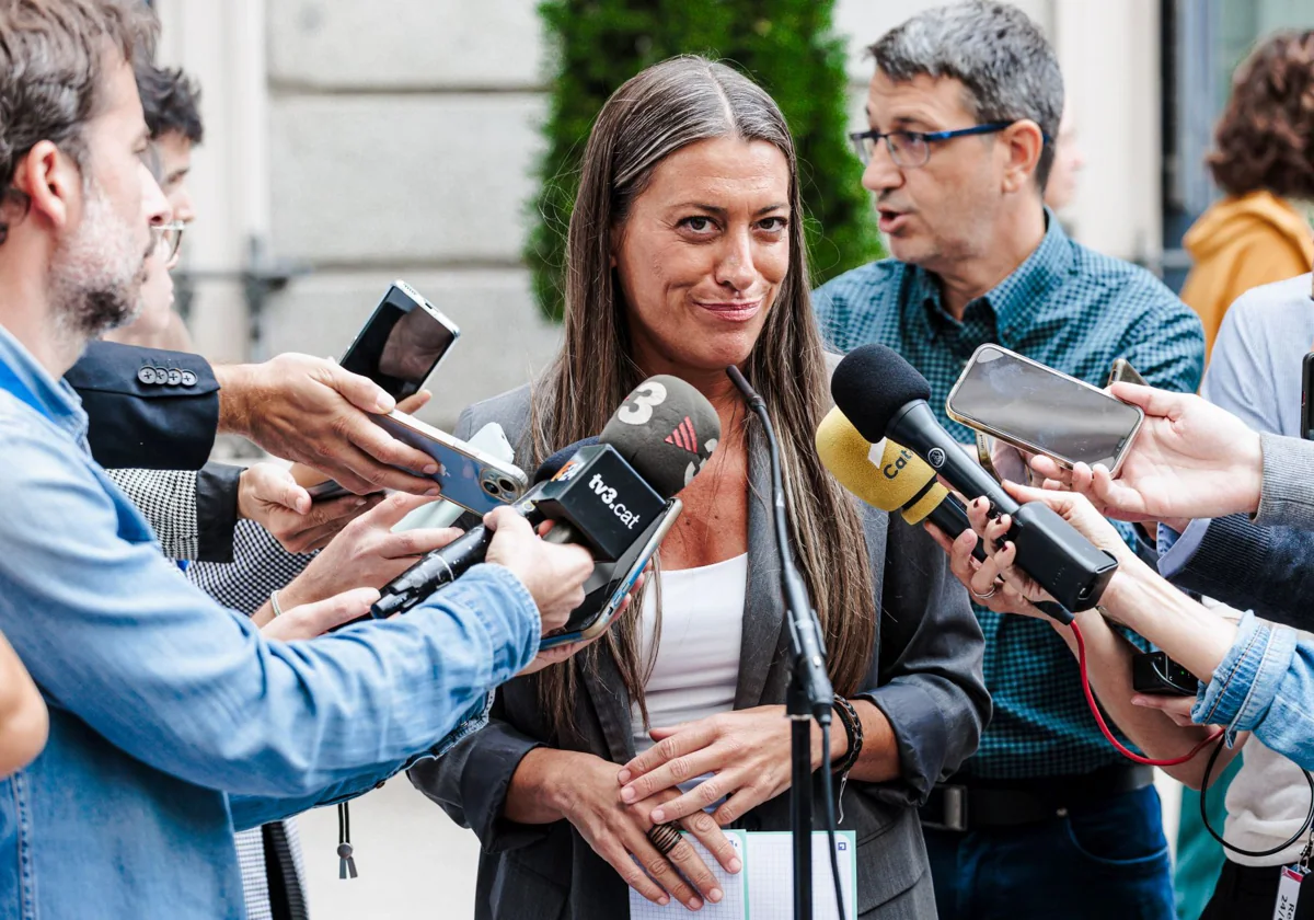 La portavoz de Junts en el Congreso, Míriam Nogueras