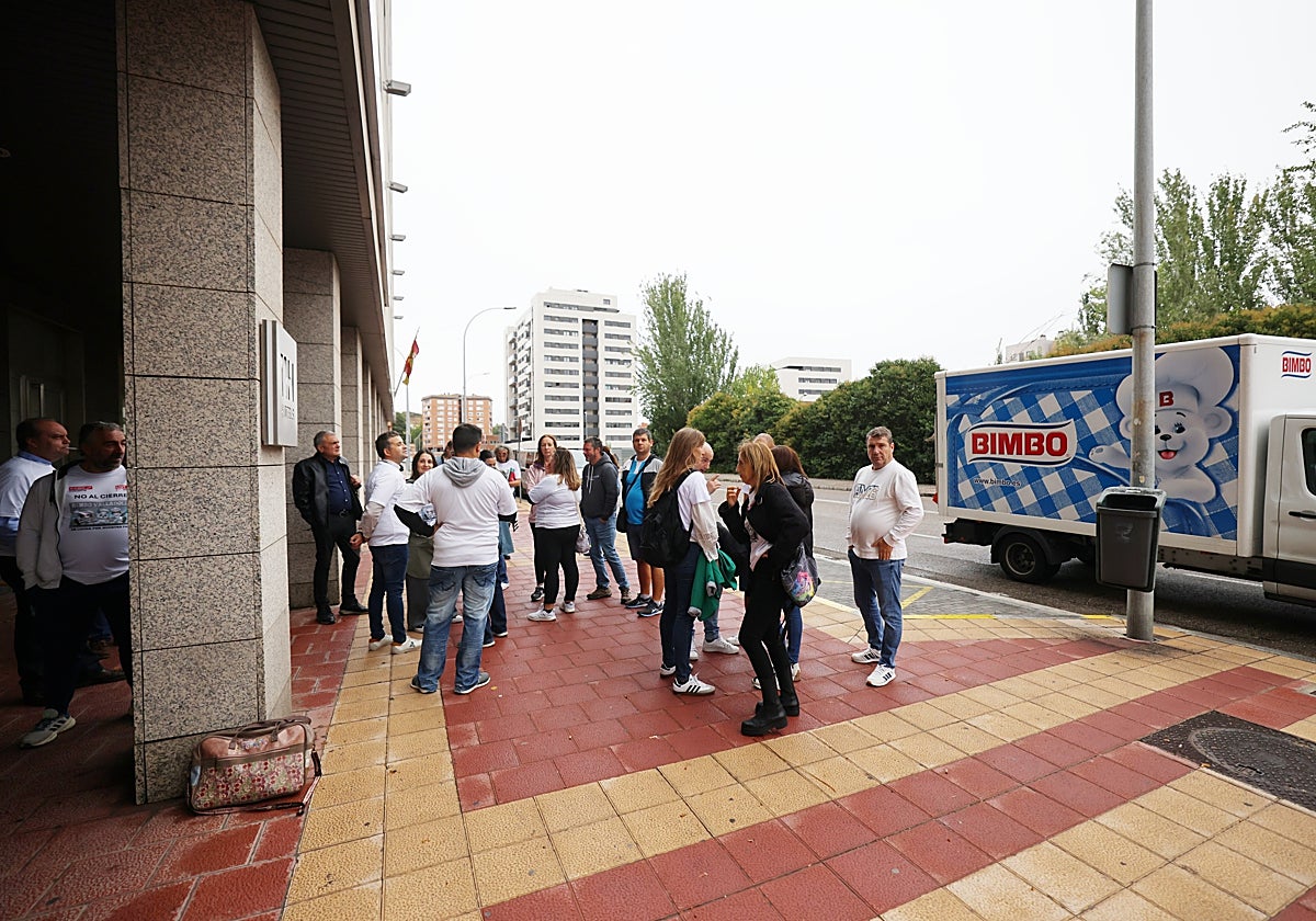 Reunión del comité de empresa de la fábrica de Bimbo en Valladolid en un hotel de la ciudad
