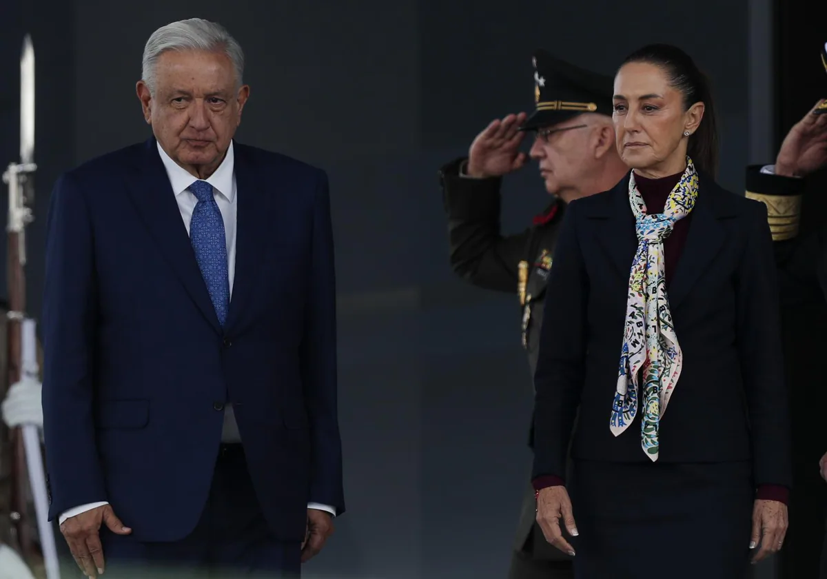 La presidenta electa de México, Claudia Sheinbaum, y el presidente de México, Andrés Manuel López Obrador