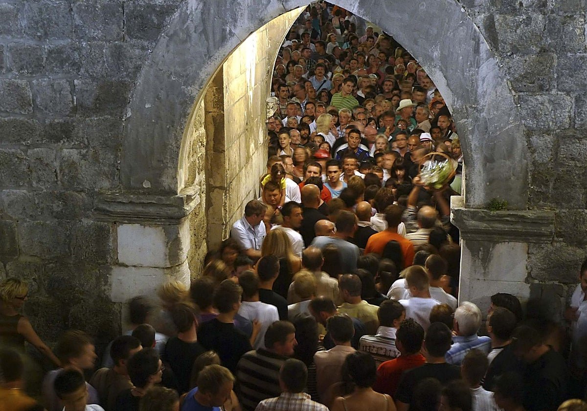Visitantes en Dubrovnik en 2010