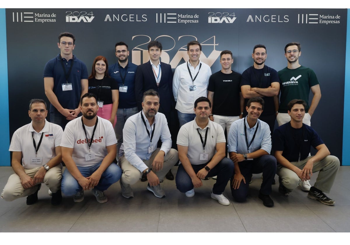 Imagen de los 12 emprendedores presentados en el Investors' Day de Angels en Valencia