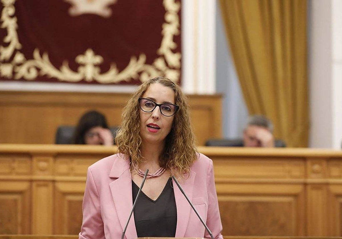 Sara Simón durante su comparecencia en las Cortes para hablar de las medidas de la Junta contra la violencia sexual