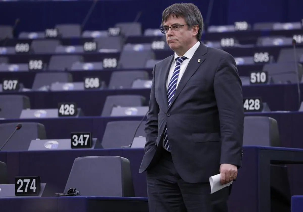 Carles Puigdemont en el Parlamento Europeo en una imagen de archivo