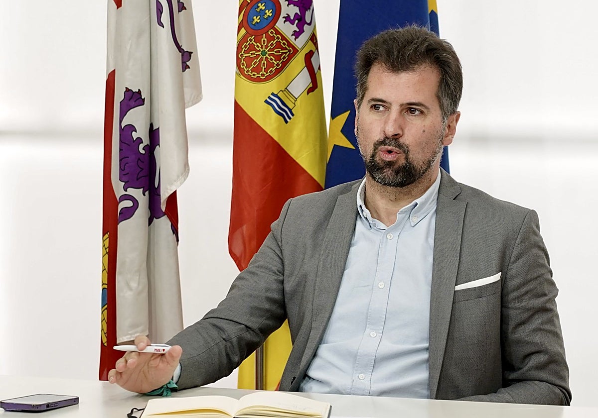 El secretario general del PSOE de Castilla y León, Luis Tudanca