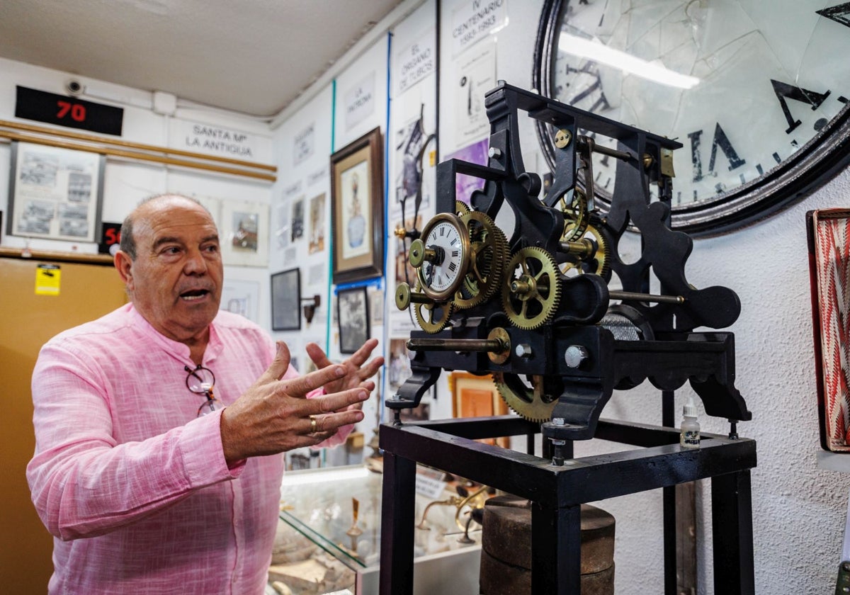 Valentín González, en el interior del museo de Vicálvaro