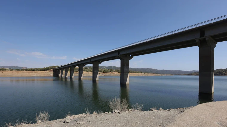 Estado del embalse de San Rafael de Navallana en Córdoba a principios del mes de septiembre