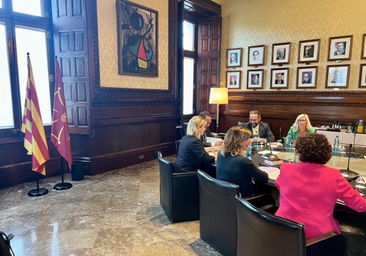 Rull incorpora la bandera de Arán en el Parlament pero desprecia la de España