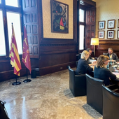 Rull incorpora la bandera de Arán en el Parlament pero desprecia la de España