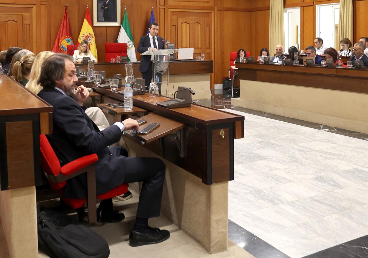 El alcalde, durante una de sus intervenciones este jueves en el Debate del Estado de la Ciudad