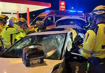 Tres heridos graves en una carrera ilegal de coches en el polígono madrileño de La Atalayuela