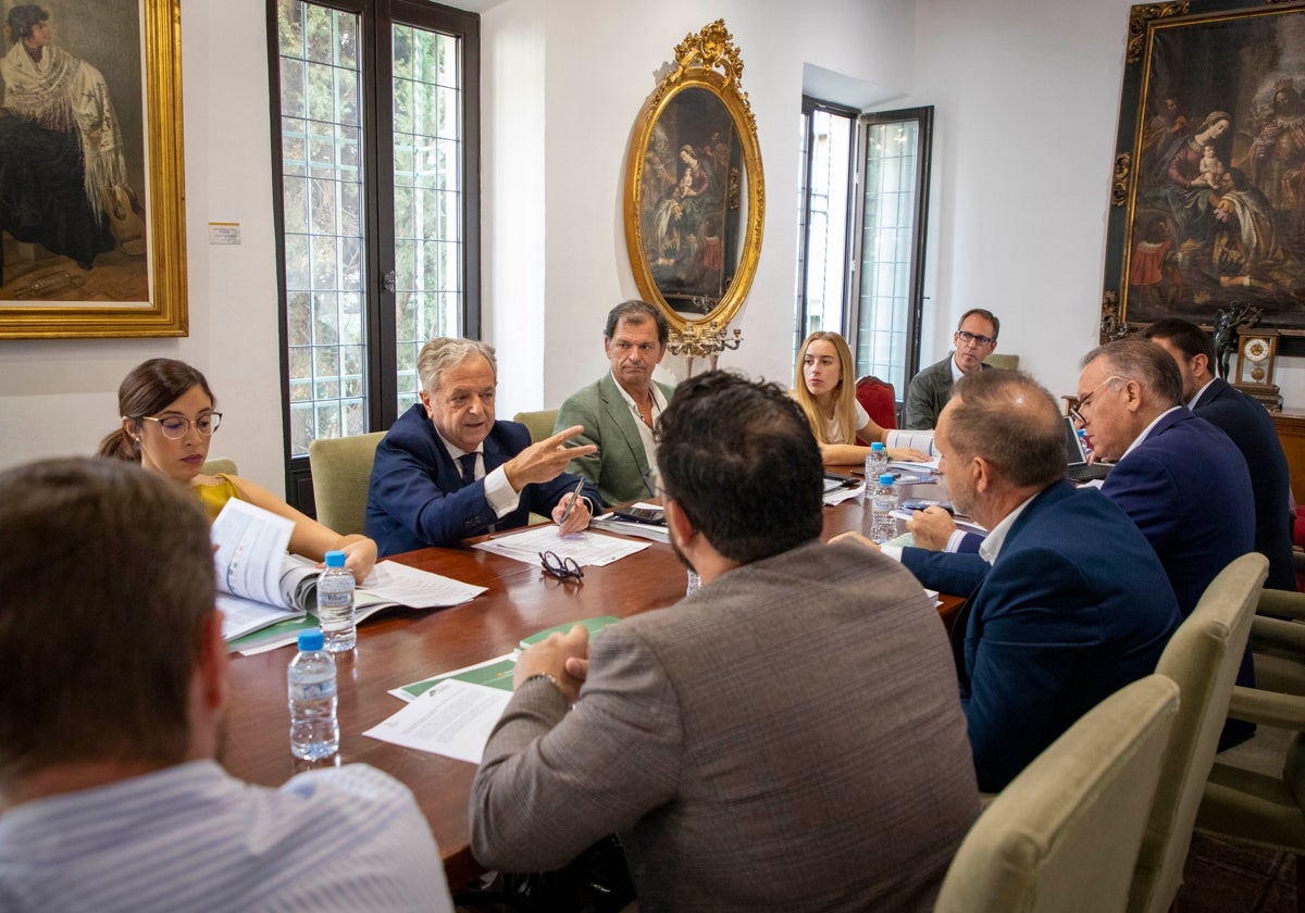 El presidente de la Institución provincial, este lunes en el Palacio de la Merced