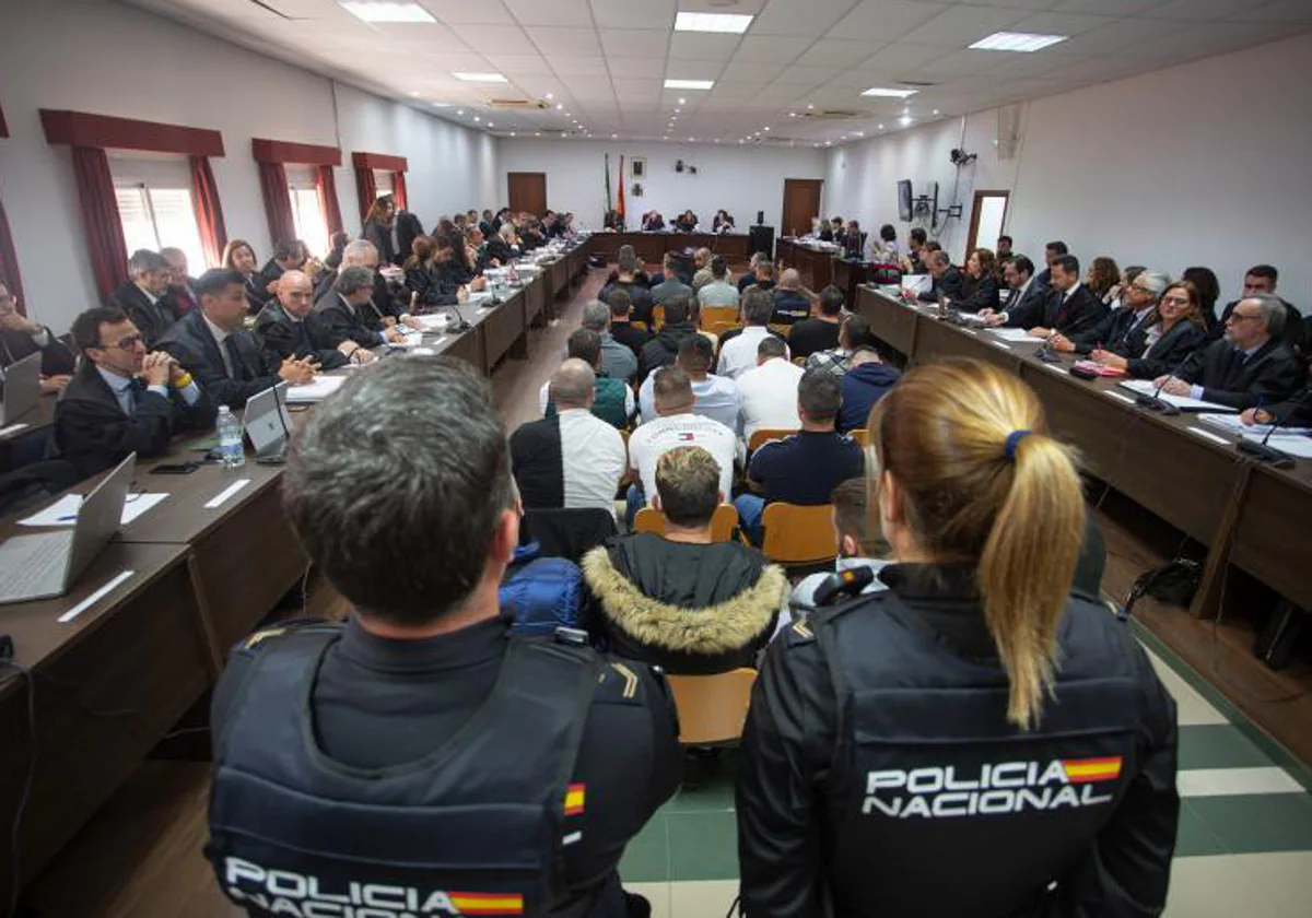 Imagen del macrojuicio contra el clan de 'Los Castañitas'