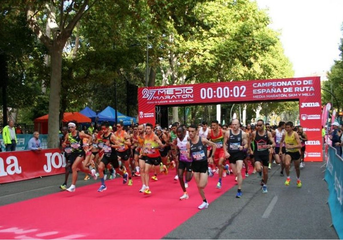 Salida del Medio Maratón de Albacete