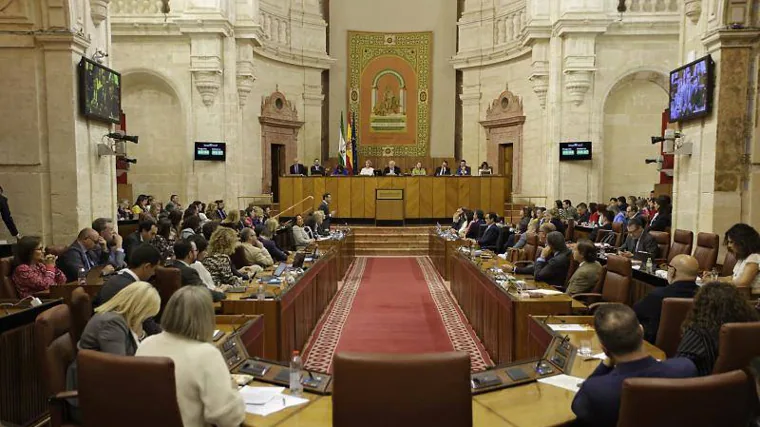 Sesión del Parlamento andaluz