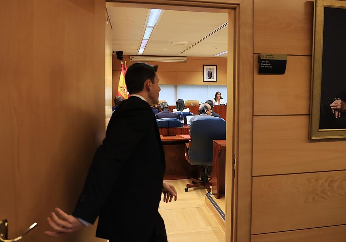 Sesión constitutiva de la comisión de investigación sobre Begoña Gómez en la Asamblea de Madrid