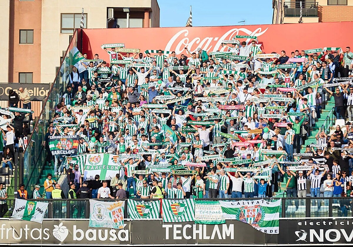La afición blanquiverde presente en las gradas de Castalia la pasada temporada en otro gran desplazamiento