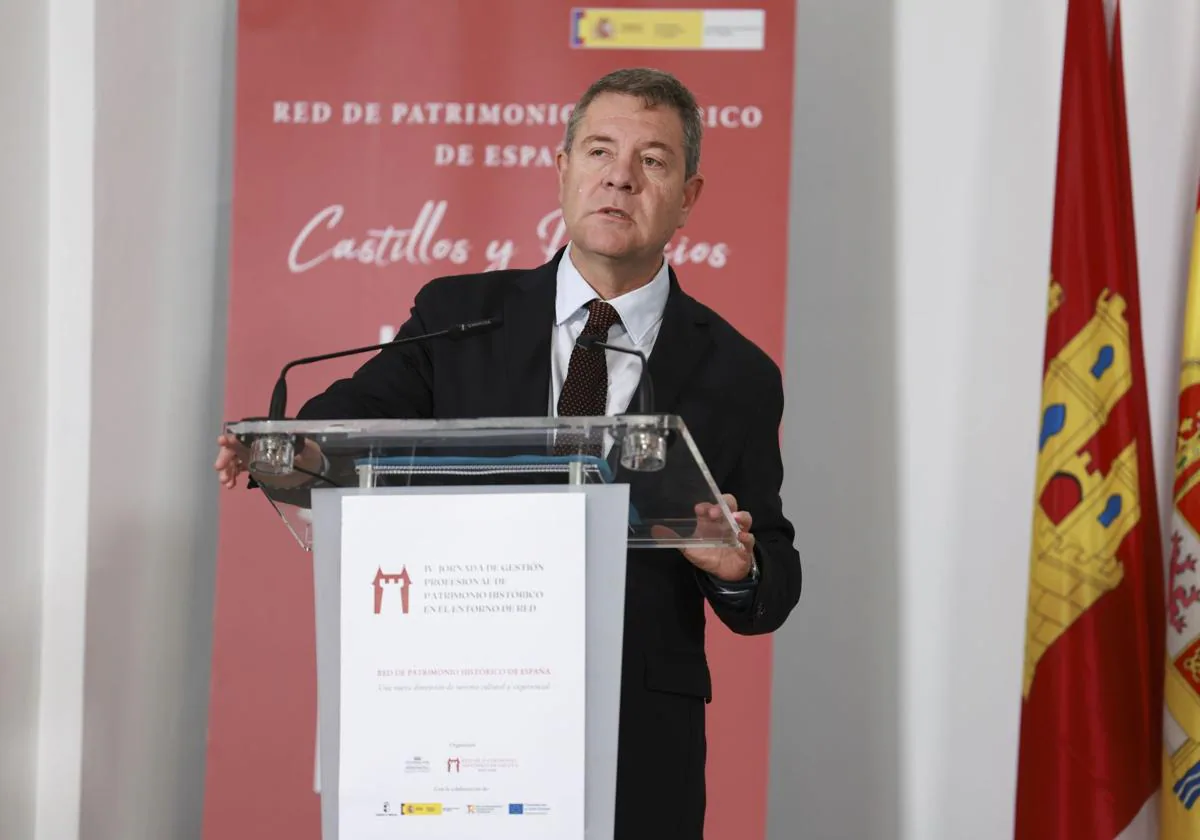 El presidente de Castilla-La Mancha, Emiliano García-Page, inaugura la 4ª Jornada de Gestión Profesional de Patrimonio Histórico