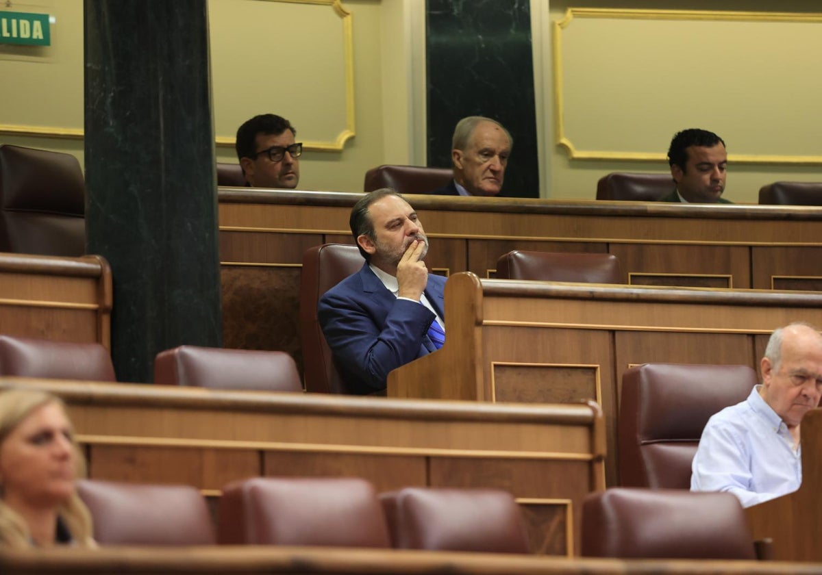 José Luis Ábalos, en el Congreso de los Diputados