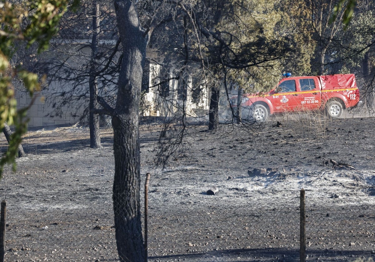 Incendio en Loeches este verano