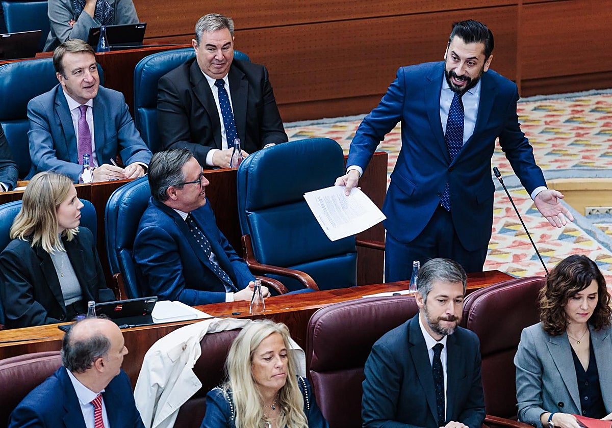 El portavoz del Grupo Popular en la Asamblea de Madrid, Carlos Díaz-Pache