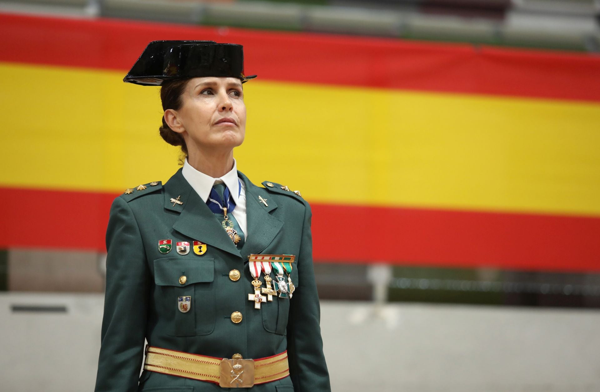 Las imágenes de la fiesta de la Guardia Civil, a cubierto