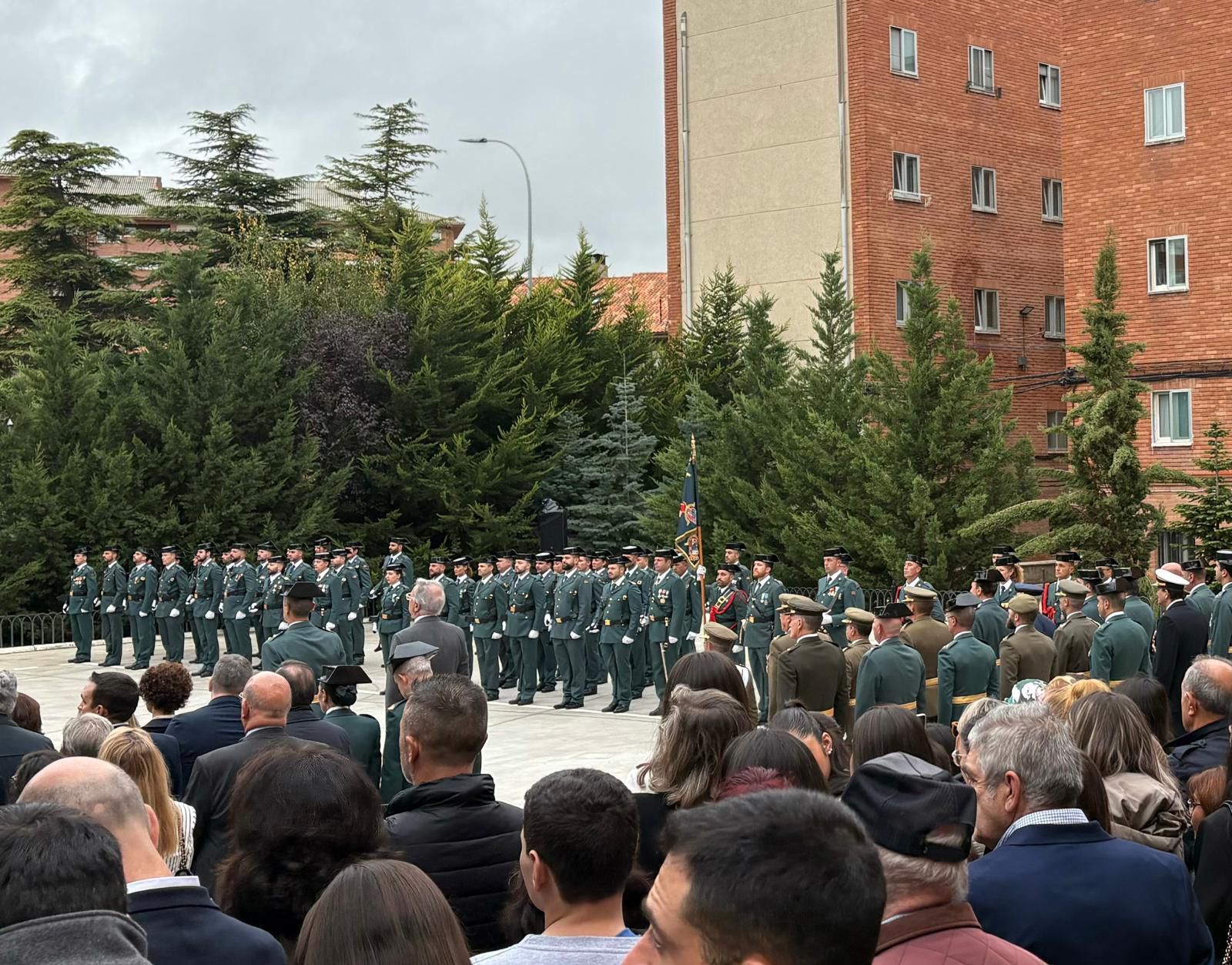 Acto por el día de la Virgen del Pilar en Palencia.