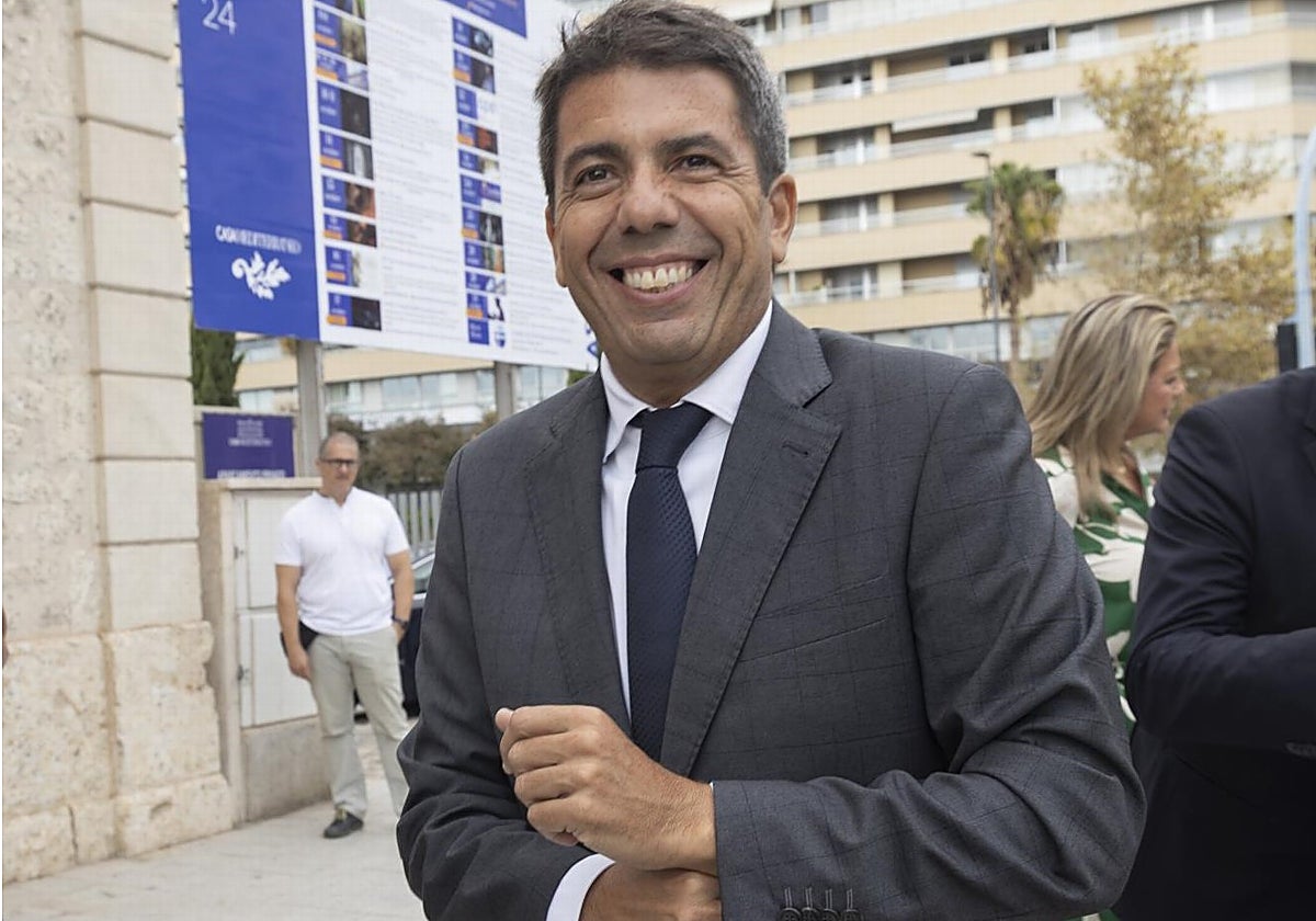 El presidente de la Generalitat Valenciana, Carlos Mazón