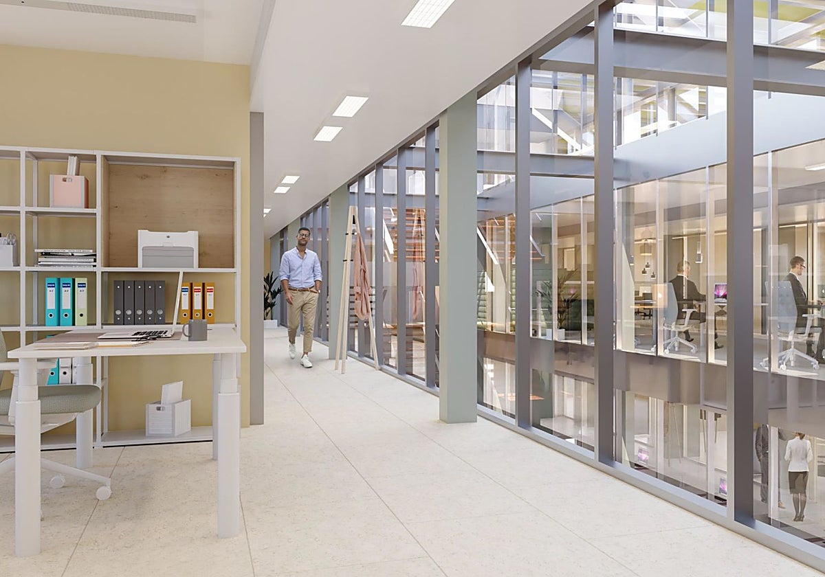 Un patio central dará luz a todo el edificio