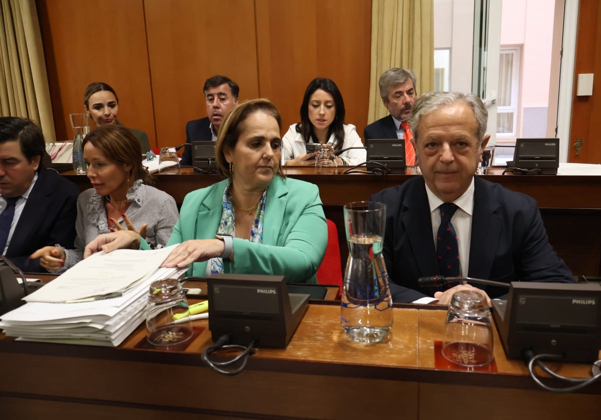 Blanca Torrent junto a Salvador Fuentes en el Pleno del Ayuntamiento de Córdoba