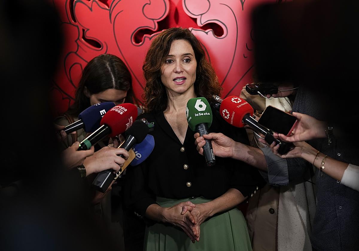 La presidenta de la Comunidad de Madrid, Isabel Díaz Ayuso.
