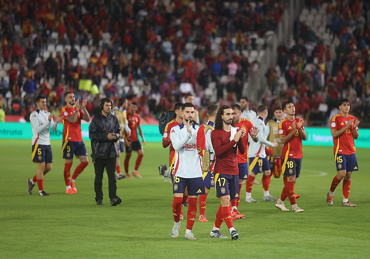 Final del partido de España contra Serbia