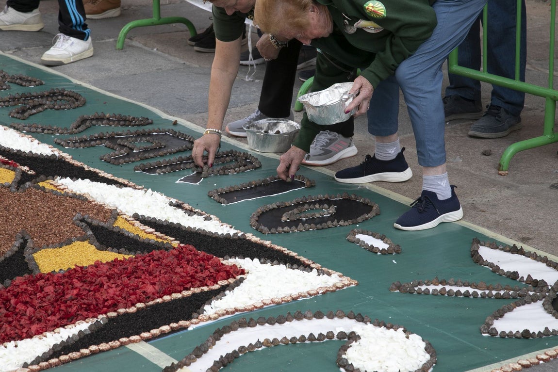 La majestuosa alfombra de flores dedicada a Julio Romero de Torres en Flora, en imágenes