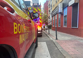 Un incendio en un restaurante chino de Lagasca provoca el desalojo de cinco vecinos de un edificio colindante
