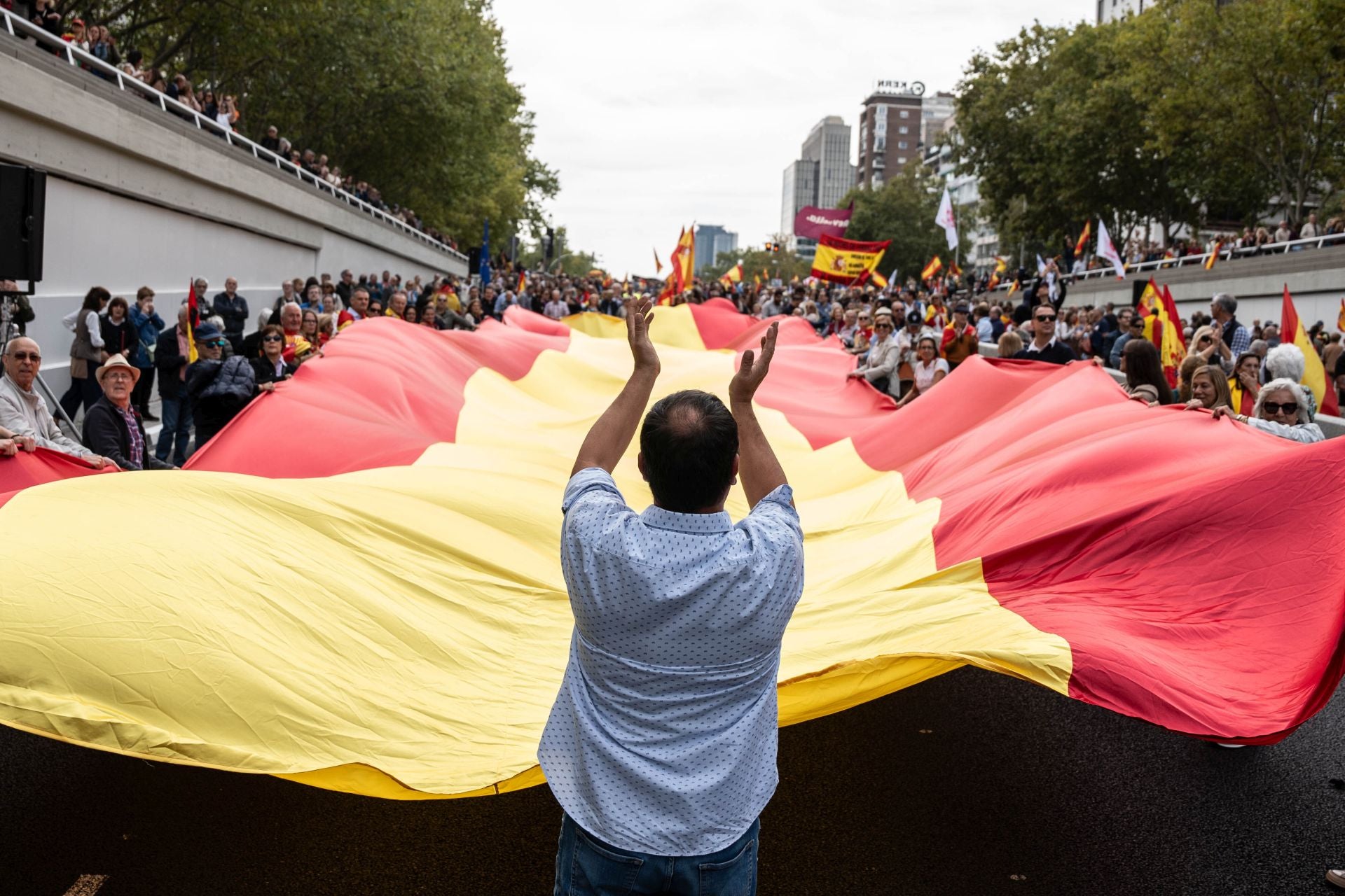 Concentración organizada por la Plataforma por la España Constitucional